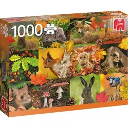Puzzle Jumbo Animales de Otoño de 1000 Piezas 18863
