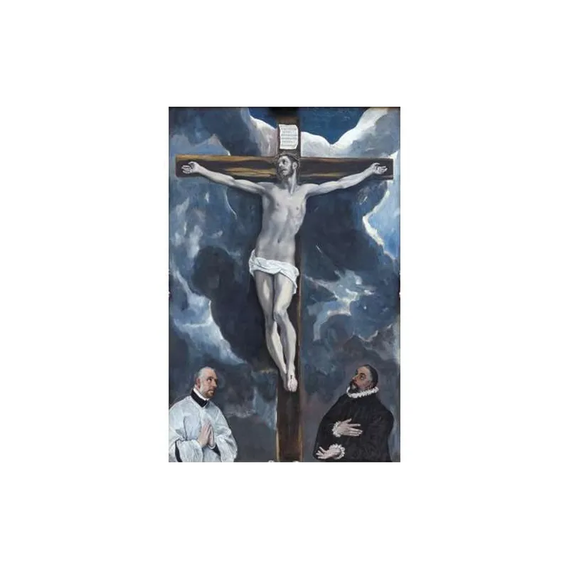 Puzzle Ricordi Cristo crucificado con dos donantes de 1000 piezas 2801N16109