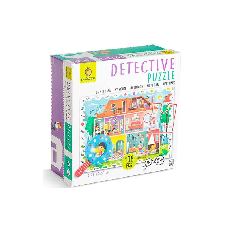 Puzzle Ludattica Baby Detective 108 piezas Mi casa 69274822