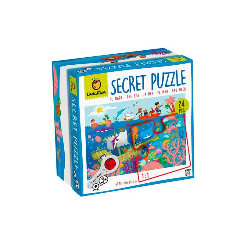 Puzzle Ludattica Secret puzzle 24 piezas El mar 69274792
