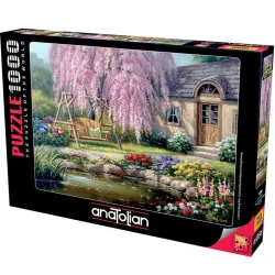 Puzzle Anatolian de 1000 piezas Casa de campo flor de cerezo 1089