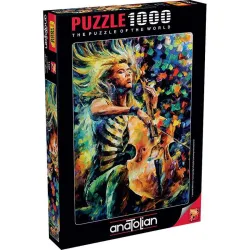 Puzzle Anatolian de 1000 piezas Violonchelista colorida 1108