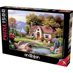 Puzzle Anatolian de 1500 piezas Casa de campo con puente de piedra 4559