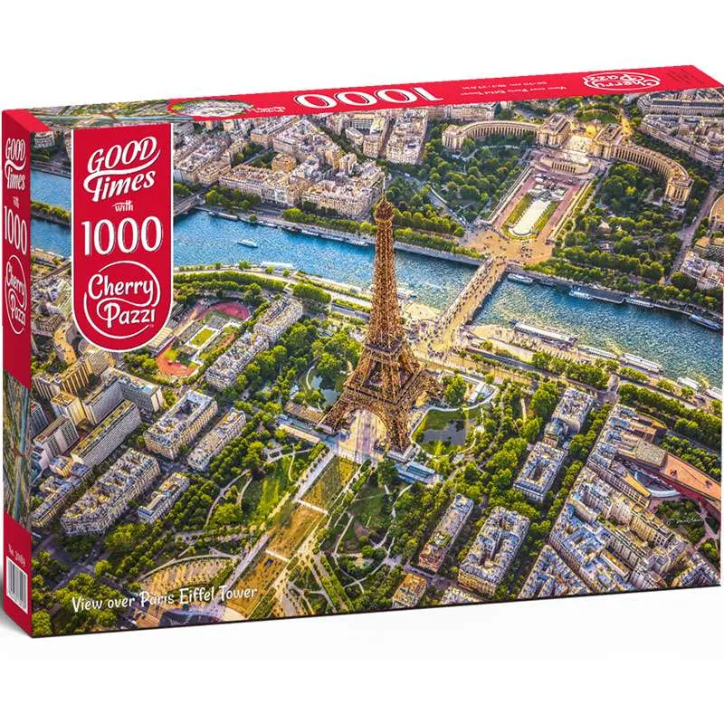 Puzzle Cherry Pazzi 1000 piezas Vistas de la Torre Eiffel de París 30189