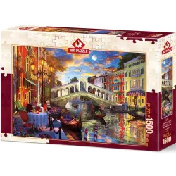 Puzzle Art Puzzle Puente de Rialto, Venecia de 1500 piezas 5372