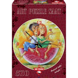 Puzzle Art Puzzle Redondo Reloj Te quiero de 570 piezas 4291
