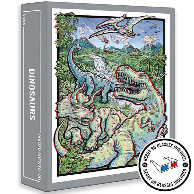 Puzzle Cloudberries Dinosaurs 3D de 500 piezas 3041