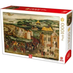 Puzzle Deico Campo del paño de oro, Colección Real de 1000 piezas 76670