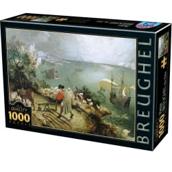 Puzzle DToys La caída de Ícaro, Brueghel de 1000 piezas 75826