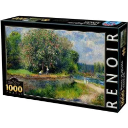 Puzzle DToys Castaño en flor, Renoir de 1000 piezas 74904