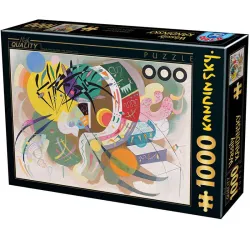Puzzle DToys Curva dominante, Kandinsky de 1000 piezas 75925