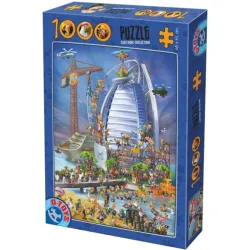 Puzzle DToys Torre Al Arab de 1000 piezas 74690