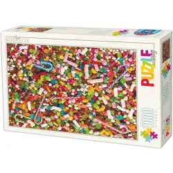 Puzzle DToys Gominolas y caramelos de 1000 piezas 74607
