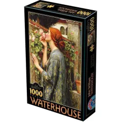 Puzzle DToys El alma de la rosa, Waterhouse de 1000 piezas 75062