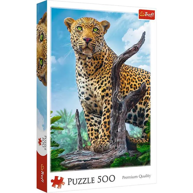 Puzzle Trefl 500 piezas Leopardo salvaje 37332