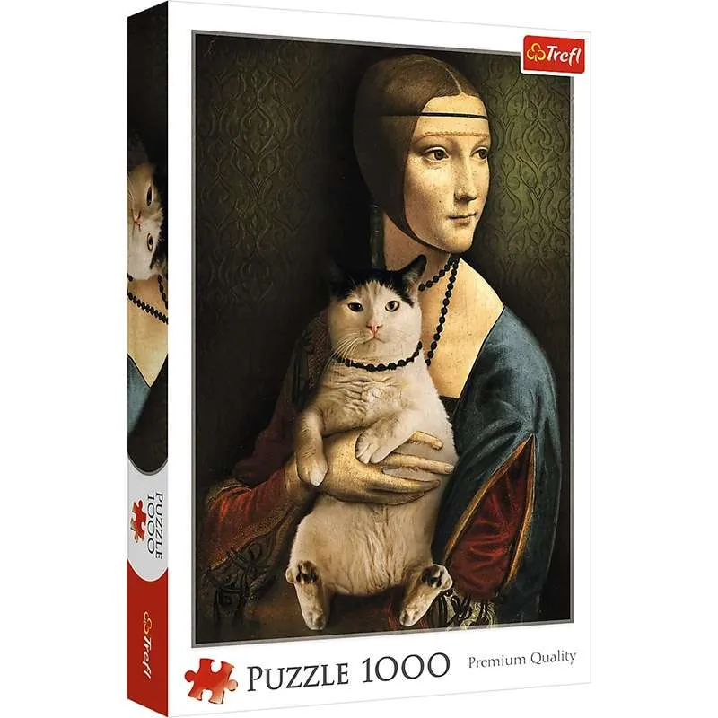 Puzzle Trefl 1000 piezas La Dama del gato 10663