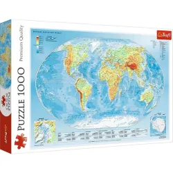 Puzzle Trefl 1000 piezas Mapa físico del mundo 10463