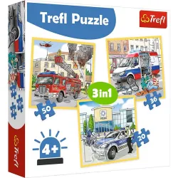 Puzzle Trefl 20-36-50 piezas Emergencias 34836
