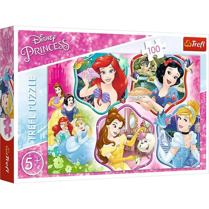 Puzzle Trefl 100 piezas Princesas Disney y sus amigos 16339