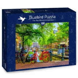 Bluebird Puzzle Bicicleta roja en Amsterdam de 1000 piezas 70211