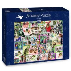 Bluebird Puzzle Collage de gatos de 1500 piezas 70471