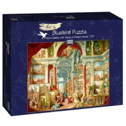 Bluebird Puzzle Galería con vistas a Roma Moderna, Pannini de 1000 piezas 60075