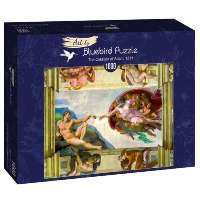 Bluebird Puzzle La creación de Adán, Michelangelo de 1000 piezas 60053