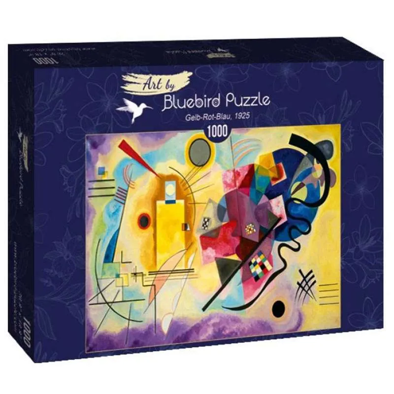 Bluebird Puzzle Amarillo, rojo y azul, Kandinsky de 1000 piezas 60036