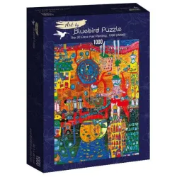 Bluebird Puzzle La pintura de fax de 30 días, Hundertwasser de 1000 piezas 60064