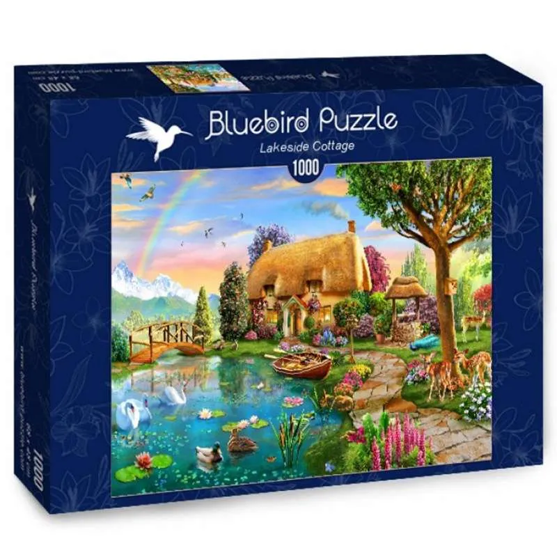 Bluebird Puzzle Casa de campo junto al lago de 1000 piezas 70506