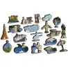 Puzzle de madera Maravillas Mundiales 300 piezas Wooden City