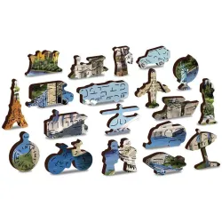 Puzzle de madera Maravillas Mundiales 600 piezas Wooden City