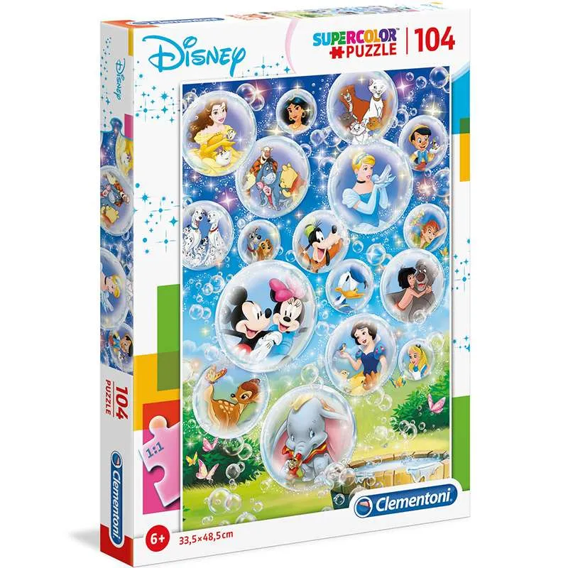 Puzzle Clementoni Clásicos Disney burbujas 104 piezas 27119