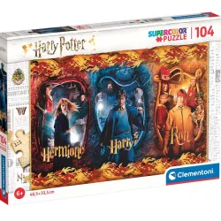 Puzzle Clementoni Harry Potter, Harry, Ron y Hermione 104 piezas 61885