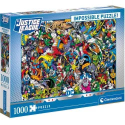 Puzzle Clementoni Imposible La Liga de la Justicia DC Comics 1000 piezas 39599