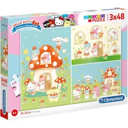 Puzzle Clementoni Hello Kitty 3x48 piezas 25246