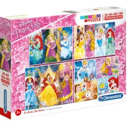 Puzzle Clementoni Princesas Disney 20-60-100-180 piezas 07721