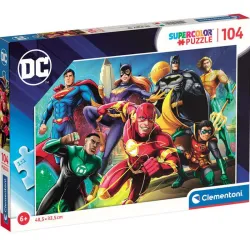 Puzzle Clementoni Superhéroes DC Comics III 104 piezas 25721