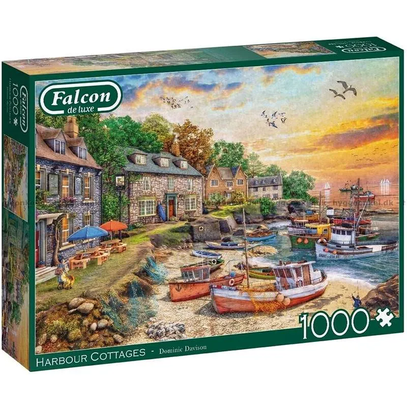 Puzzle Falcon 1000 piezas Cabañas del puerto 11382
