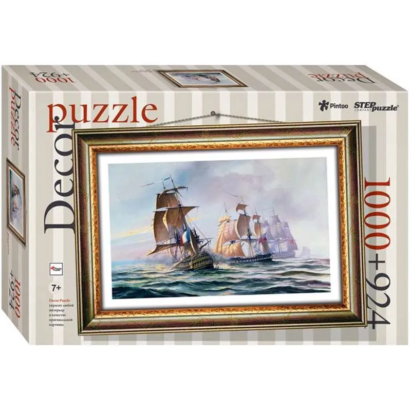 Puzzle Step Puzzle 1000 + 924 piezas Deco Plastic Batalla naval 98026