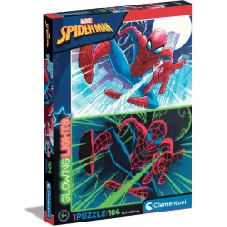 Puzzle Clementoni Glowing Light Spiderman 104 piezas 27555