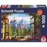 Puzzle Schmidt Vistas del castillo de cuento de hadas de 1000 piezas 58386