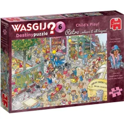 Puzzle Jumbo Retro Destiny Wasgij 6 Juego de niños 1000 Piezas 25015