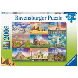 Puzzle Ravensburger Monumentos del mundo 200 Piezas XXL 132904