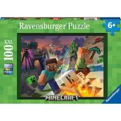 Puzzle Ravensburger Monster Minecraft 100 Piezas XXL 133338