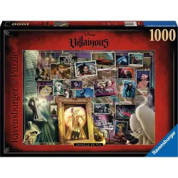 Puzzle Ravensburger Villanos Disney: Cruella de Vil de 1000 Piezas 168866