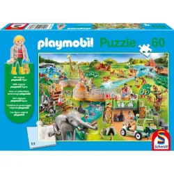 Puzzle Schmidt Playmobil Zoo de 60 piezas 56381
