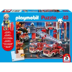 Puzzle Schmidt Playmobil Bomberos de 40 piezas 56380