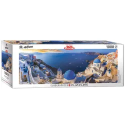 Puzzle Eurographics Panoramico 1000 piezas Santorini, Grecia 6010-5300