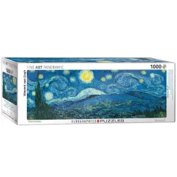 Puzzle Eurographics Panoramico 1000 piezas La Noche Estrellada, Van Gogh 6010-5309